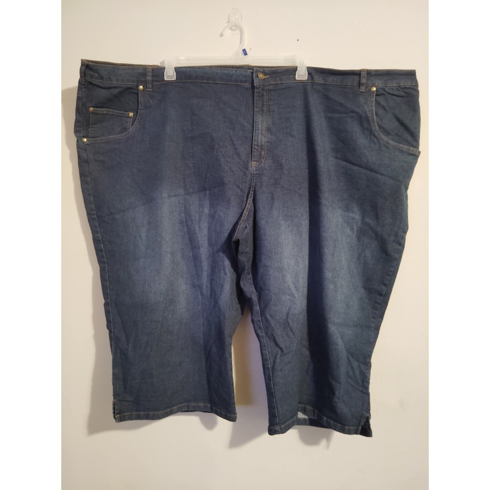 Women Within Women's Jeans Size 42W Blue Dark Wash Casual Denim
